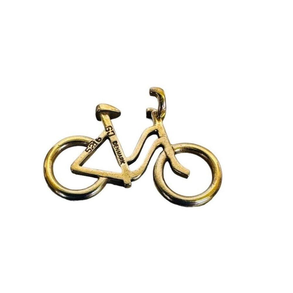 Bicycle Georg Jensen "Sunshine & Night" Charm Pendant #5216 Ole Bent Petersen
